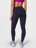 Sweaty Betty Power Workout Leggings, Black Floral Stroke