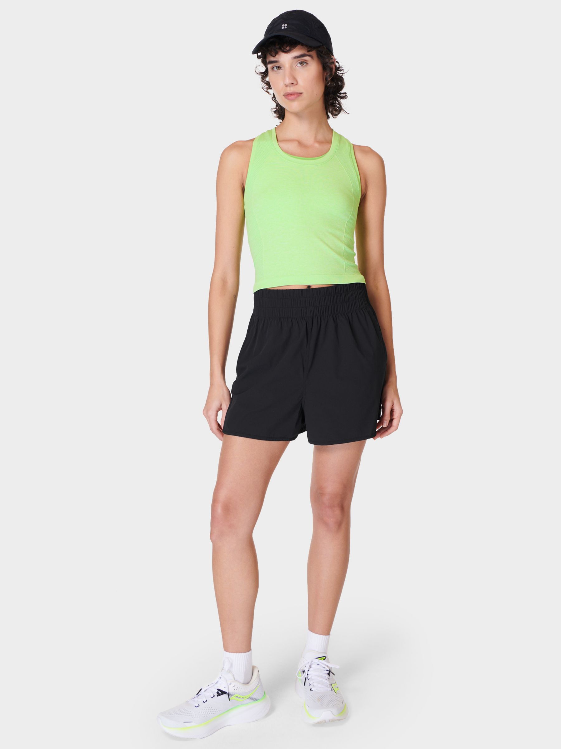 Buy Sweaty Betty Relay Unlined Shell Shorts, Black Online at johnlewis.com
