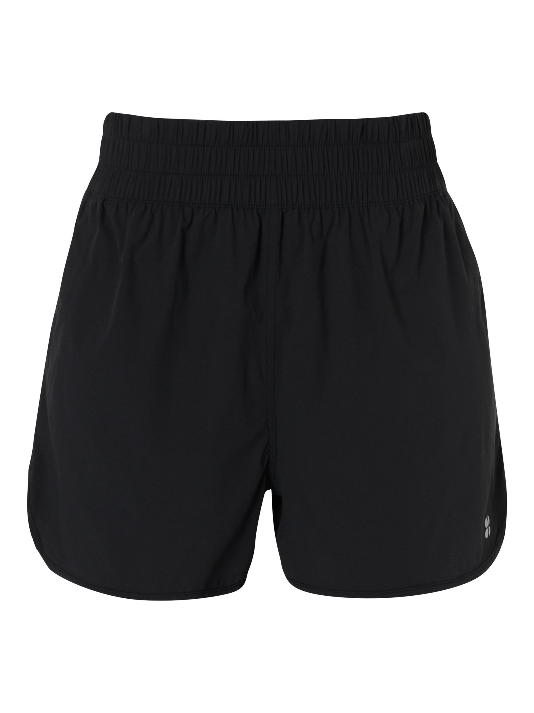 Buy Sweaty Betty Relay Unlined Shell Shorts, Black Online at johnlewis.com