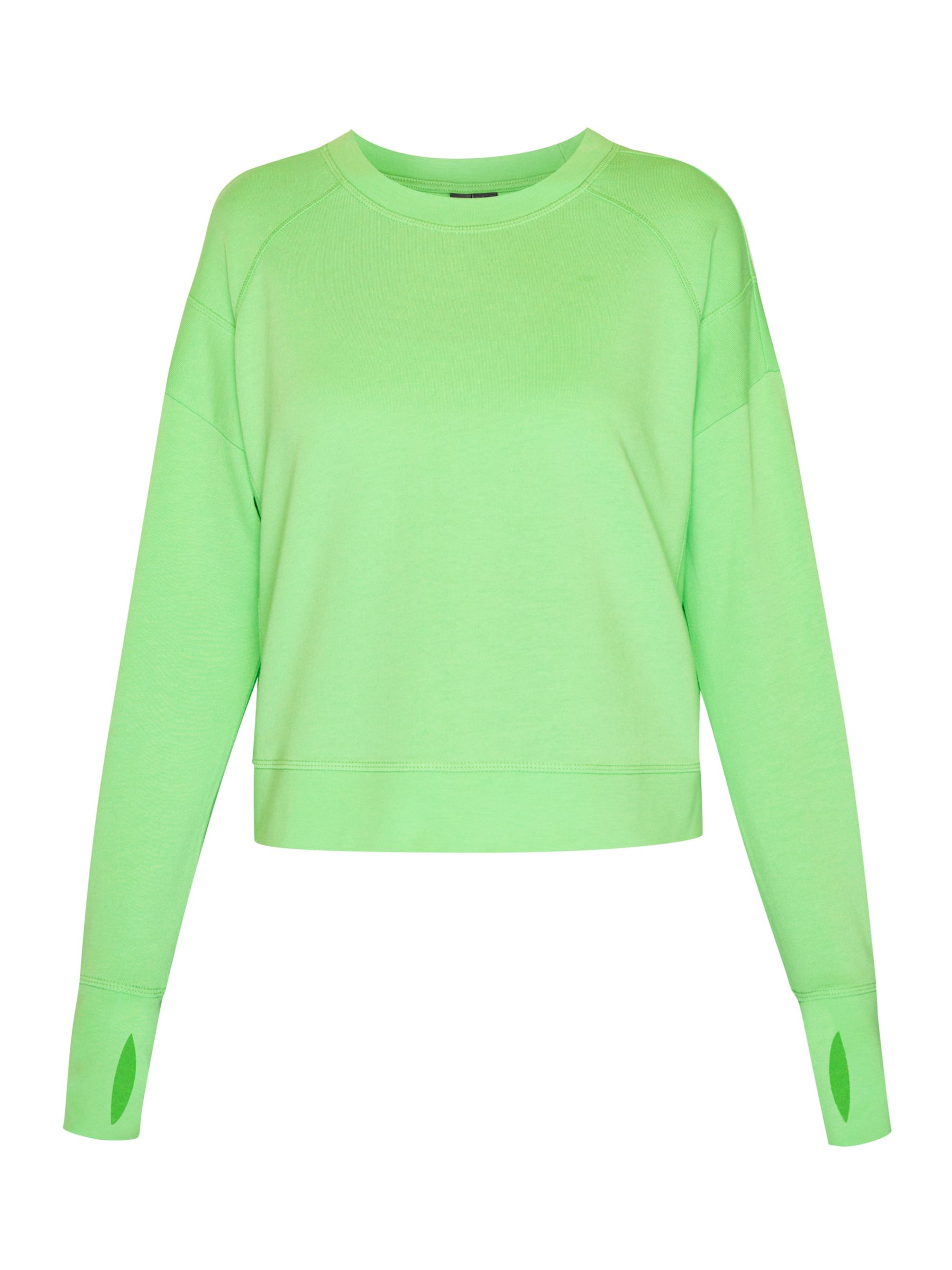Buy Sweaty Betty After Class Crop Sweatshirt, Zest Green Online at johnlewis.com