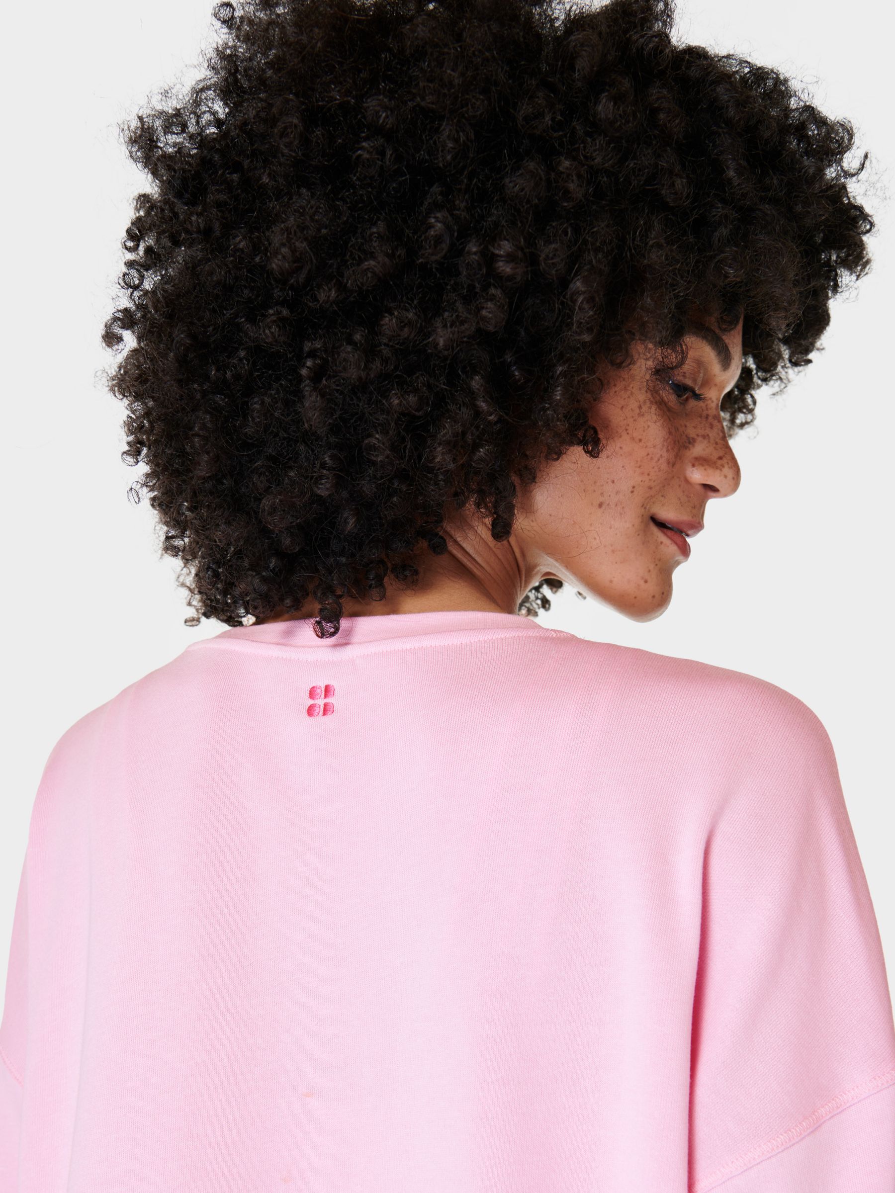 Sweaty Betty After Class Long Sweatshirt, Chalk Pink at John Lewis &  Partners