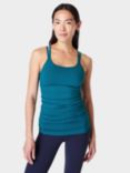 Sweaty Betty Poise Yoga Tank Top, Reef Teal Blue