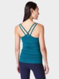 Sweaty Betty Poise Yoga Tank Top, Reef Teal Blue