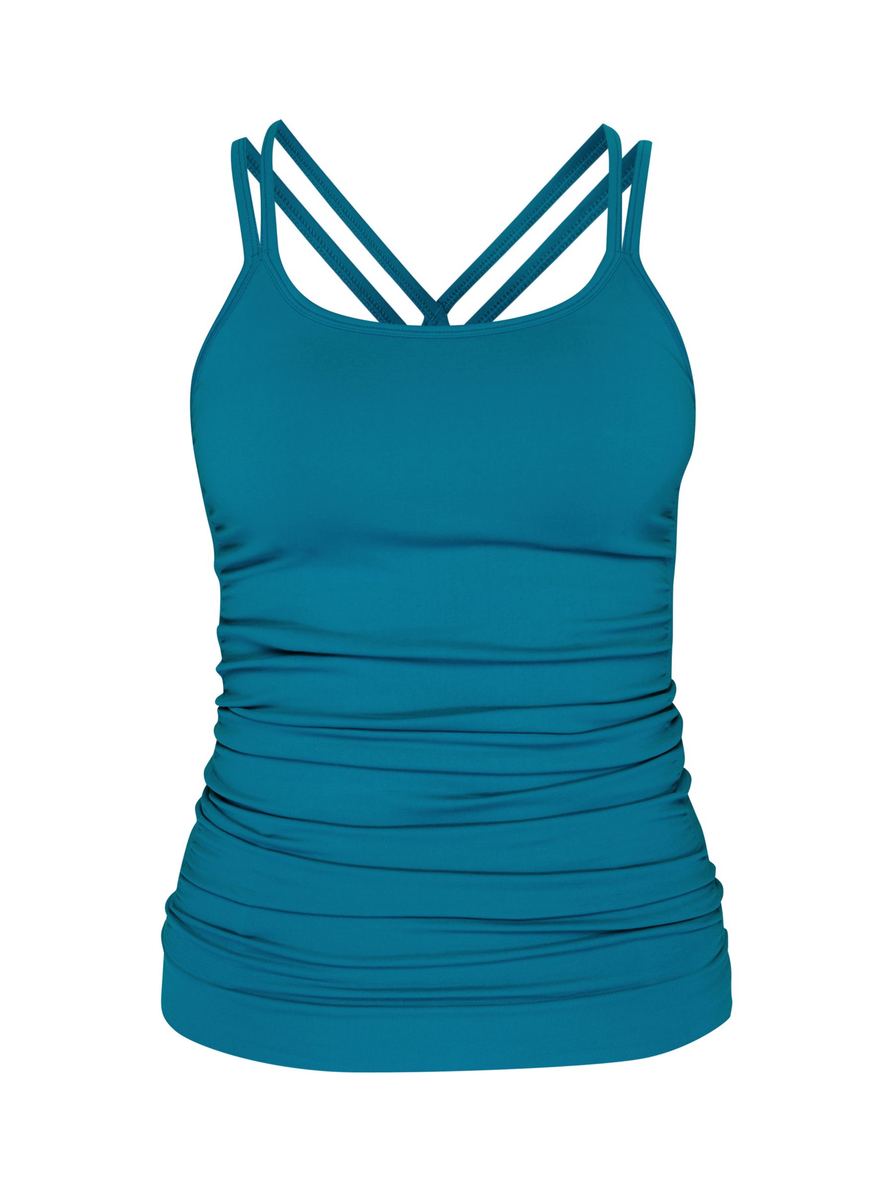 Sweaty Betty Poise Yoga Tank Top, Reef Teal Blue at John Lewis & Partners