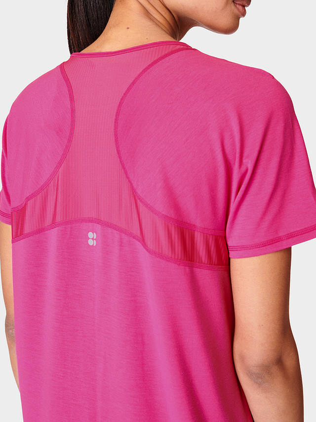 Sweaty Betty Breathe Easy Running T-Shirt, Beet Pink