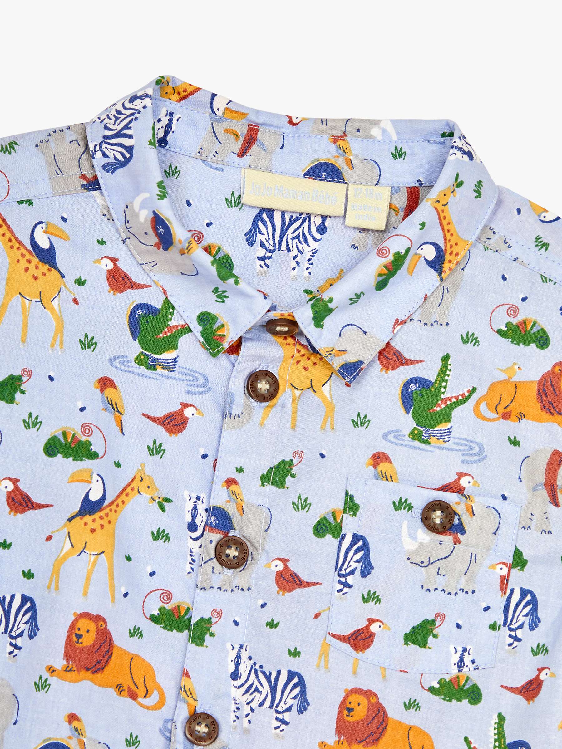 Buy JoJo Maman Bébé Baby Safari Pirates Shirt, Blue Online at johnlewis.com