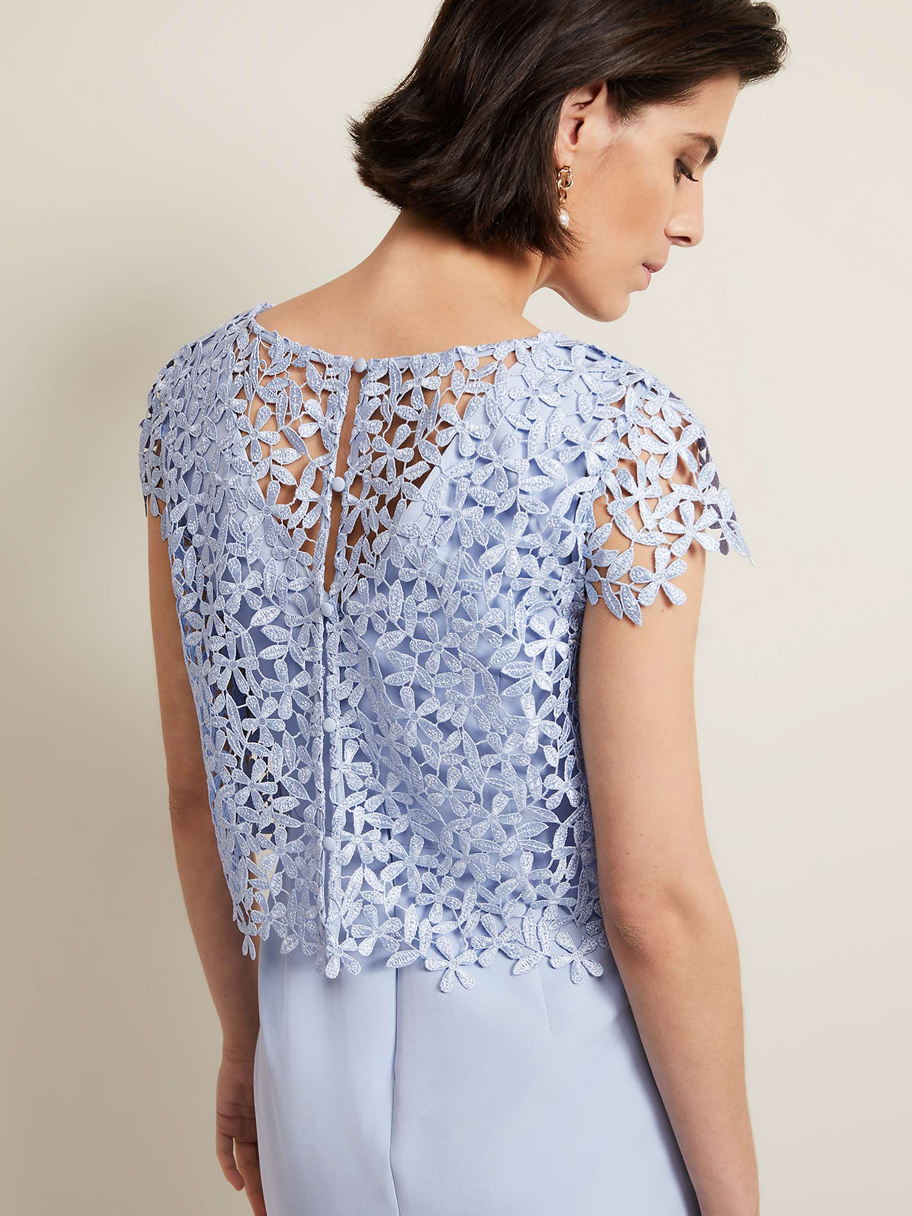 Buy Phase Eight Daisy Textured Bodice Dress Online at johnlewis.com