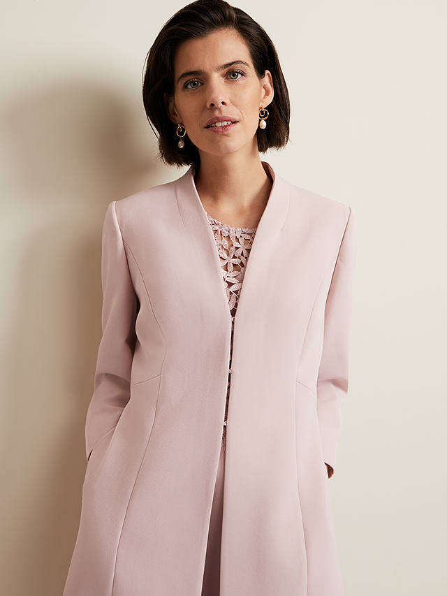 Phase Eight Daisy Occasion Coat, Pale Pink