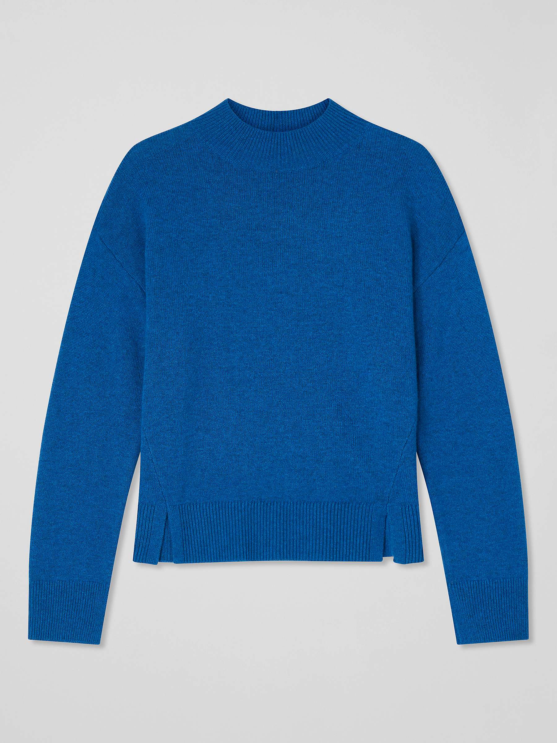 Buy L.K.Bennett Zoe Wool Blend Knitted Top, Blue Online at johnlewis.com