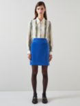 L.K.Bennett Deborah Mini A-Line Skirt, Blue