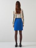 L.K.Bennett Deborah Mini A-Line Skirt, Blue