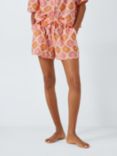 John Lewis Mosaic Tile Pyjama Shorts, Pink/Multi