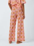 John Lewis Mosaic Tile Pyjama Bottoms, Pink/Multi