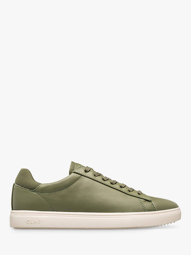CLAE Bradley Essentials Leather Trainers, Olive Leather