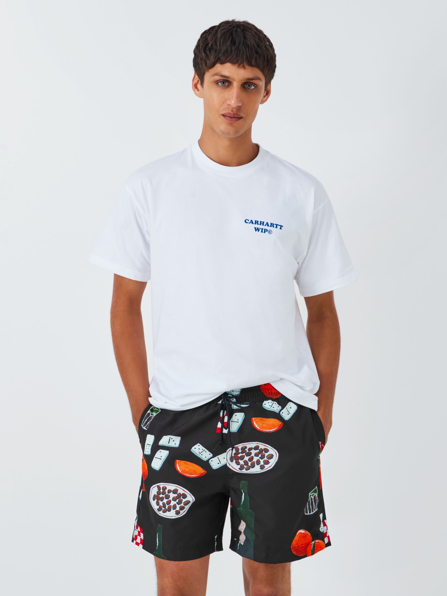 Carhartt WIP Swim Shorts, Black/Multi, S