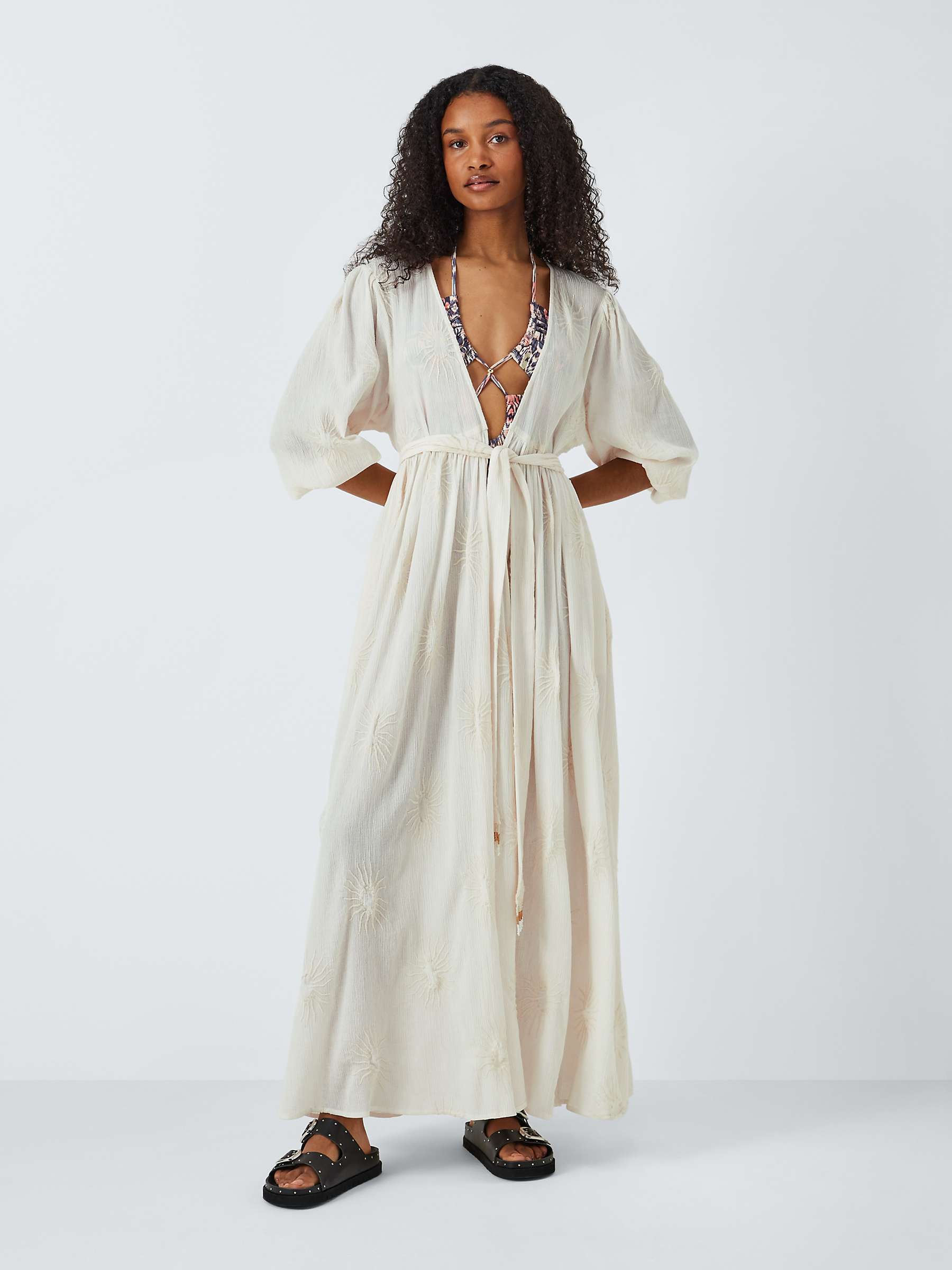 Buy AND/OR Sundaze Wrap Beach Dress, Ivory Online at johnlewis.com