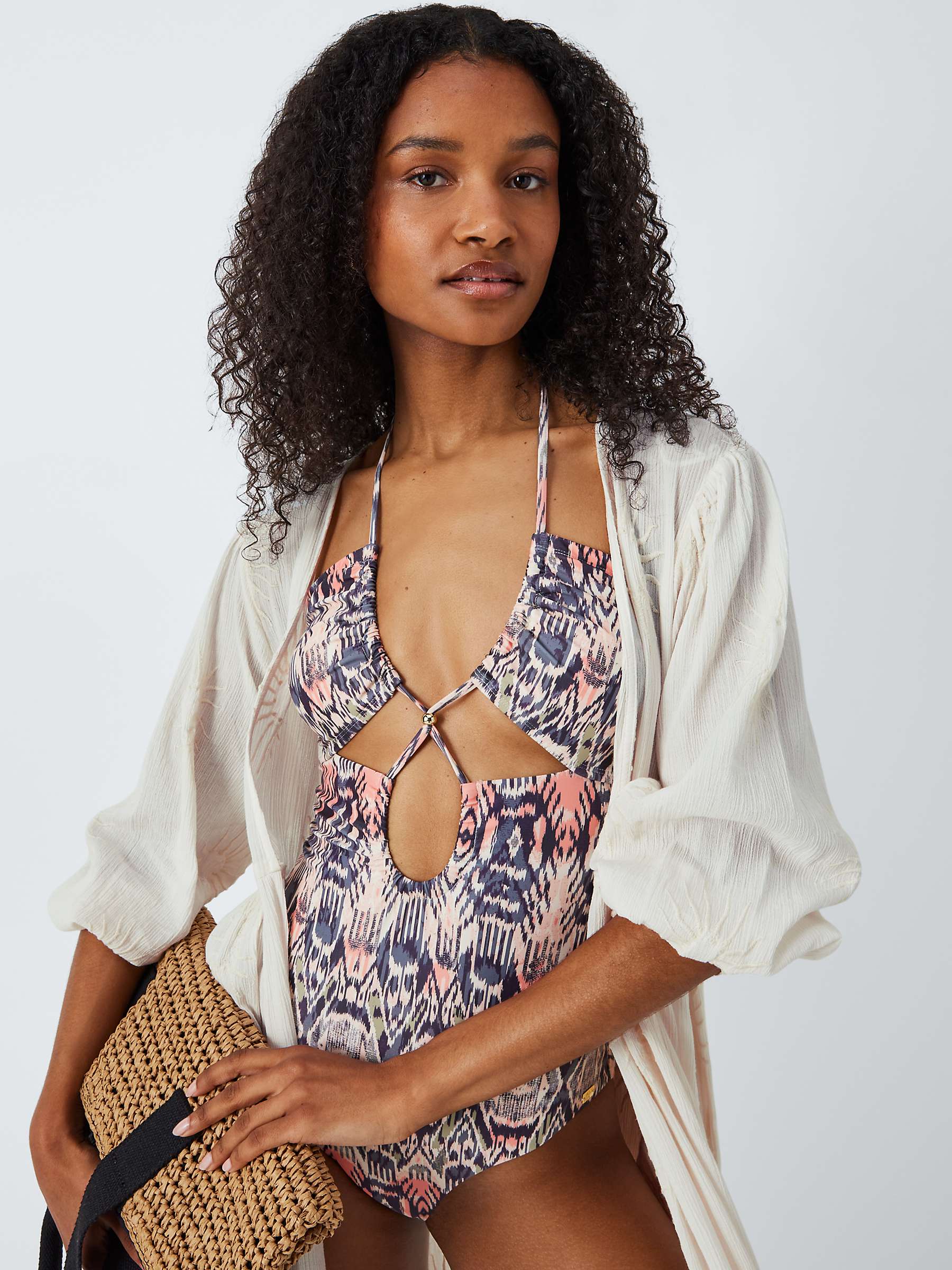 Buy AND/OR Sundaze Wrap Beach Dress, Ivory Online at johnlewis.com