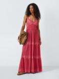AND/OR Tropic Embroidered Maxi Dress, Pink