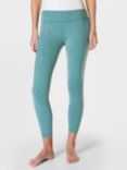 Sweaty Betty Super Soft 7/8 Yoga Leggings, Reef Teal Blue Marl