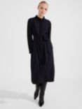 Hobbs Verity Midi Shirt Dress, Navy, Navy