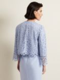 Phase Eight Daisy Lace Jacket, Pale Blue