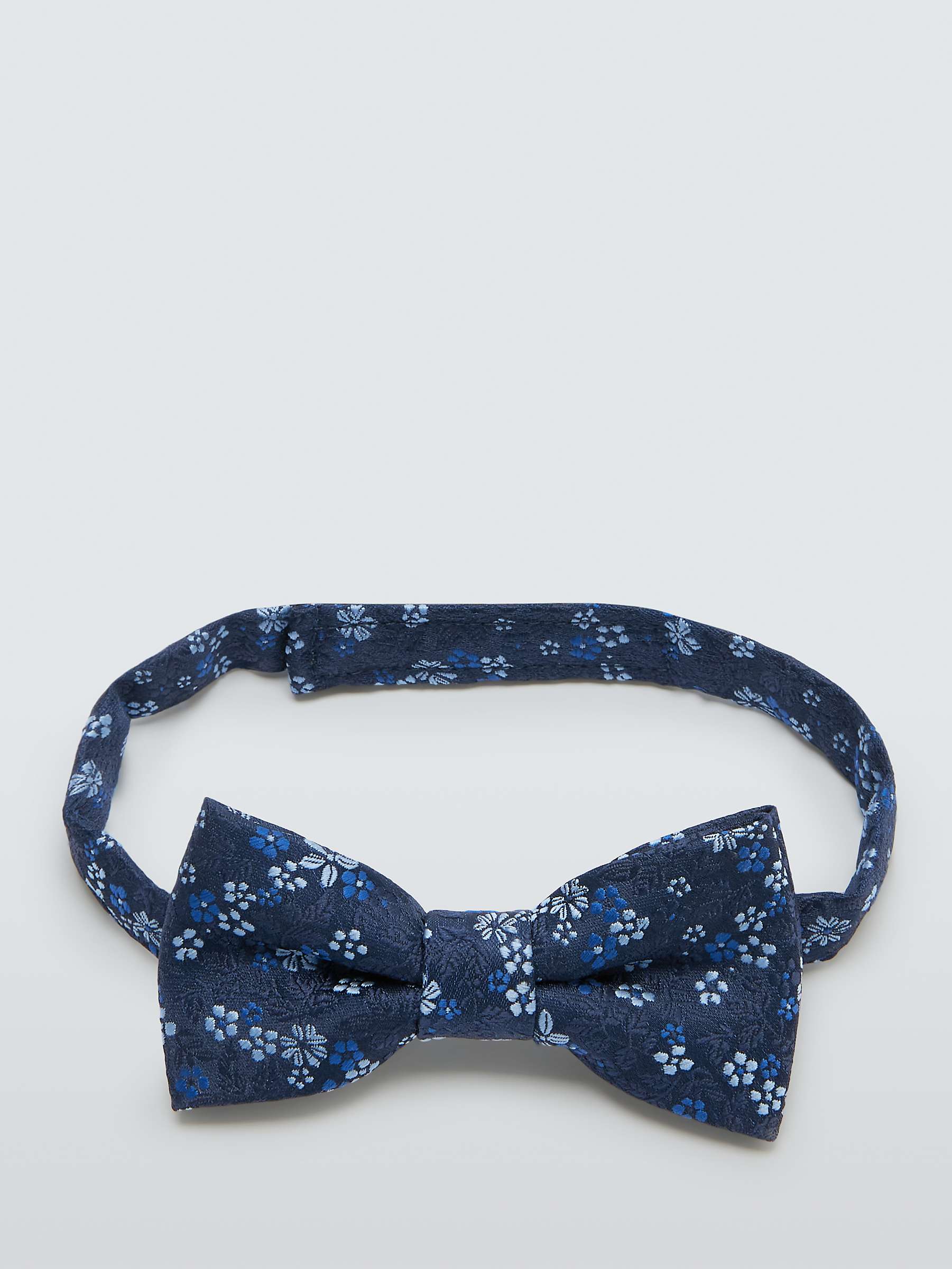 Buy John Lewis Kids' Floral Bow Tie, Navy Online at johnlewis.com