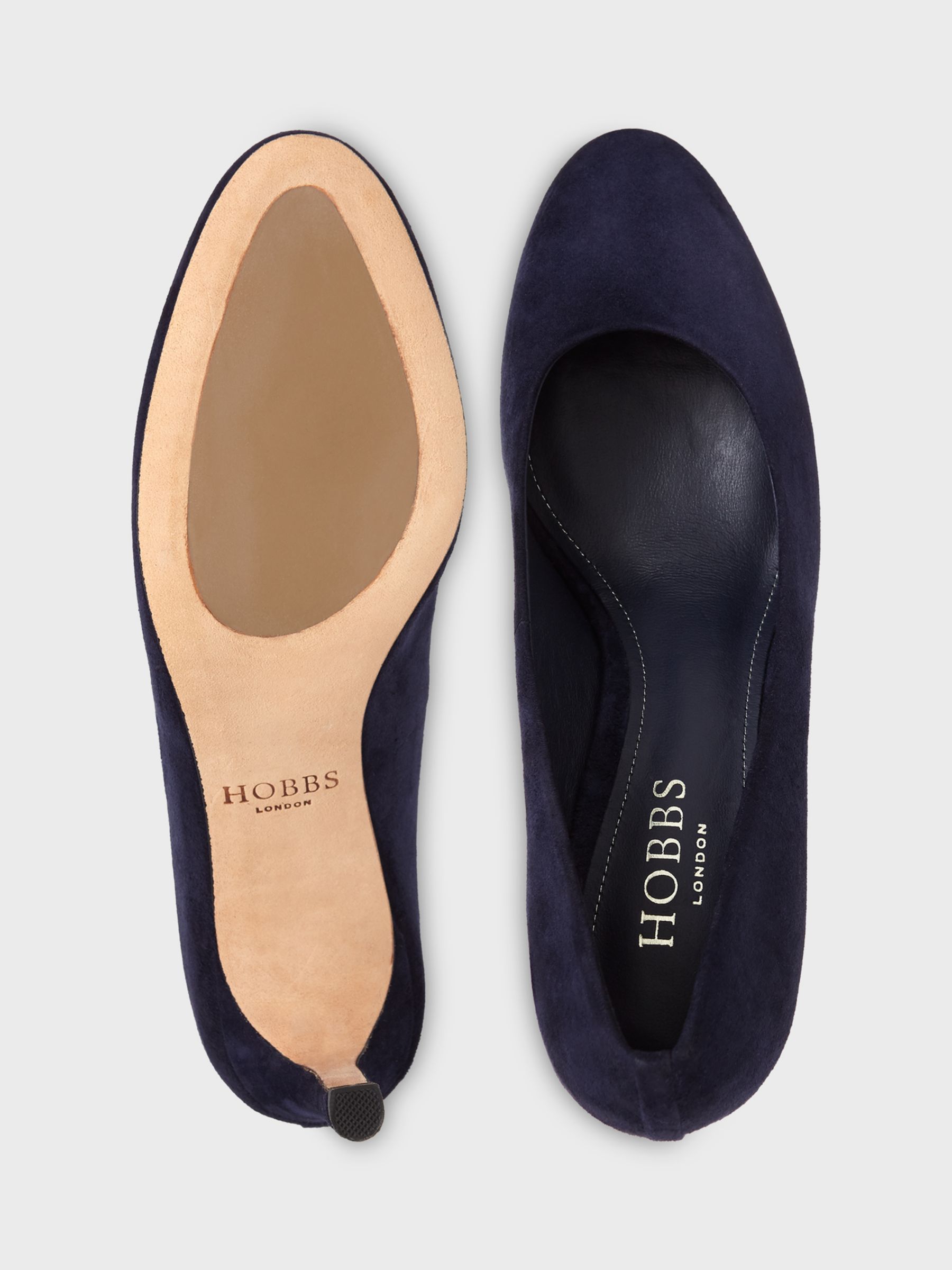Buy Hobbs Lizzie Suede Court Shoes Online at johnlewis.com
