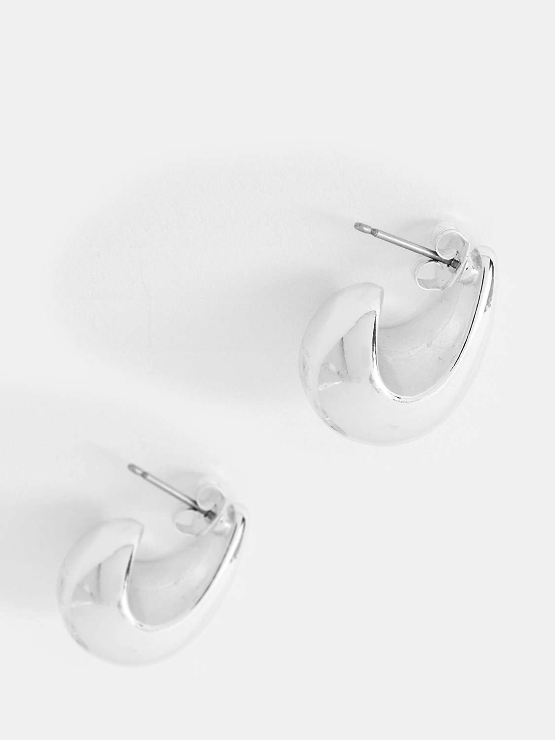 Buy Mint Velvet Domed Drop Earrings, Silver Online at johnlewis.com