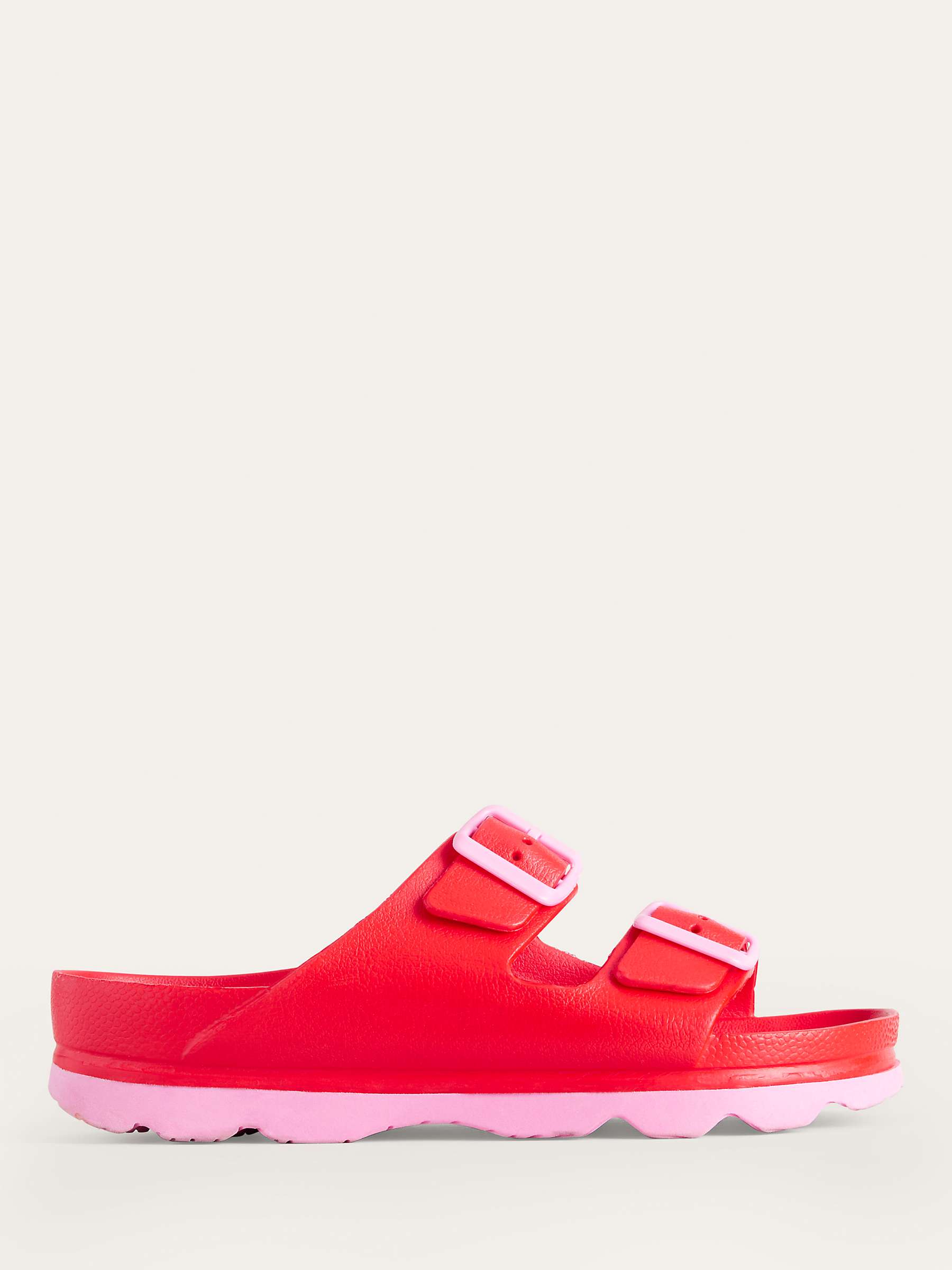 Buy Boden Lyla Double Buckle Strap Slider Sandals, Red/Pink Online at johnlewis.com
