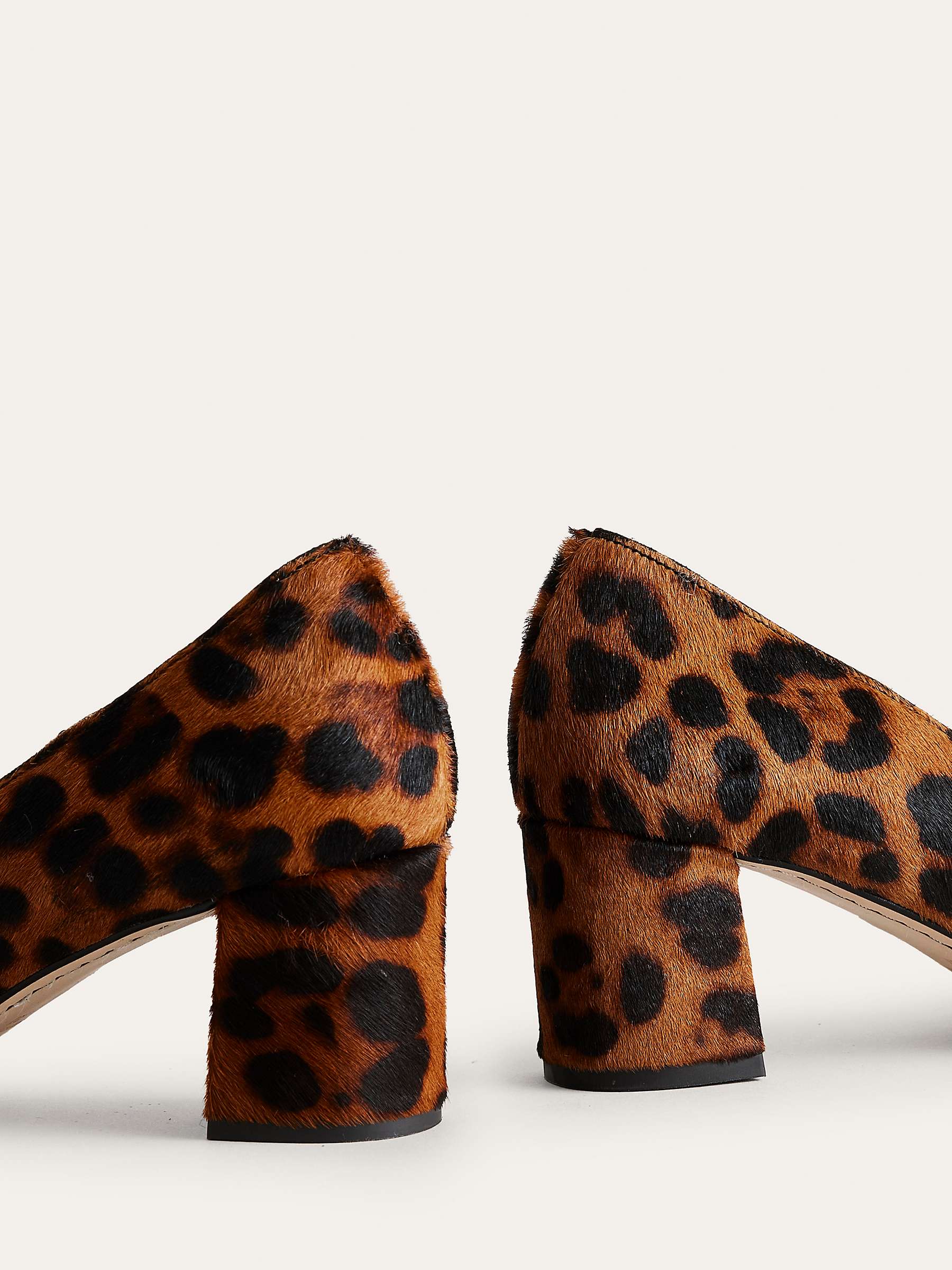 Buy Boden Mary Jane Block Heel Shoes, Classic Leopard Pony Online at johnlewis.com