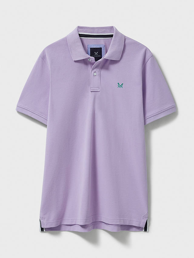 Crew Clothing Classic Pique Polo Top, Lilac