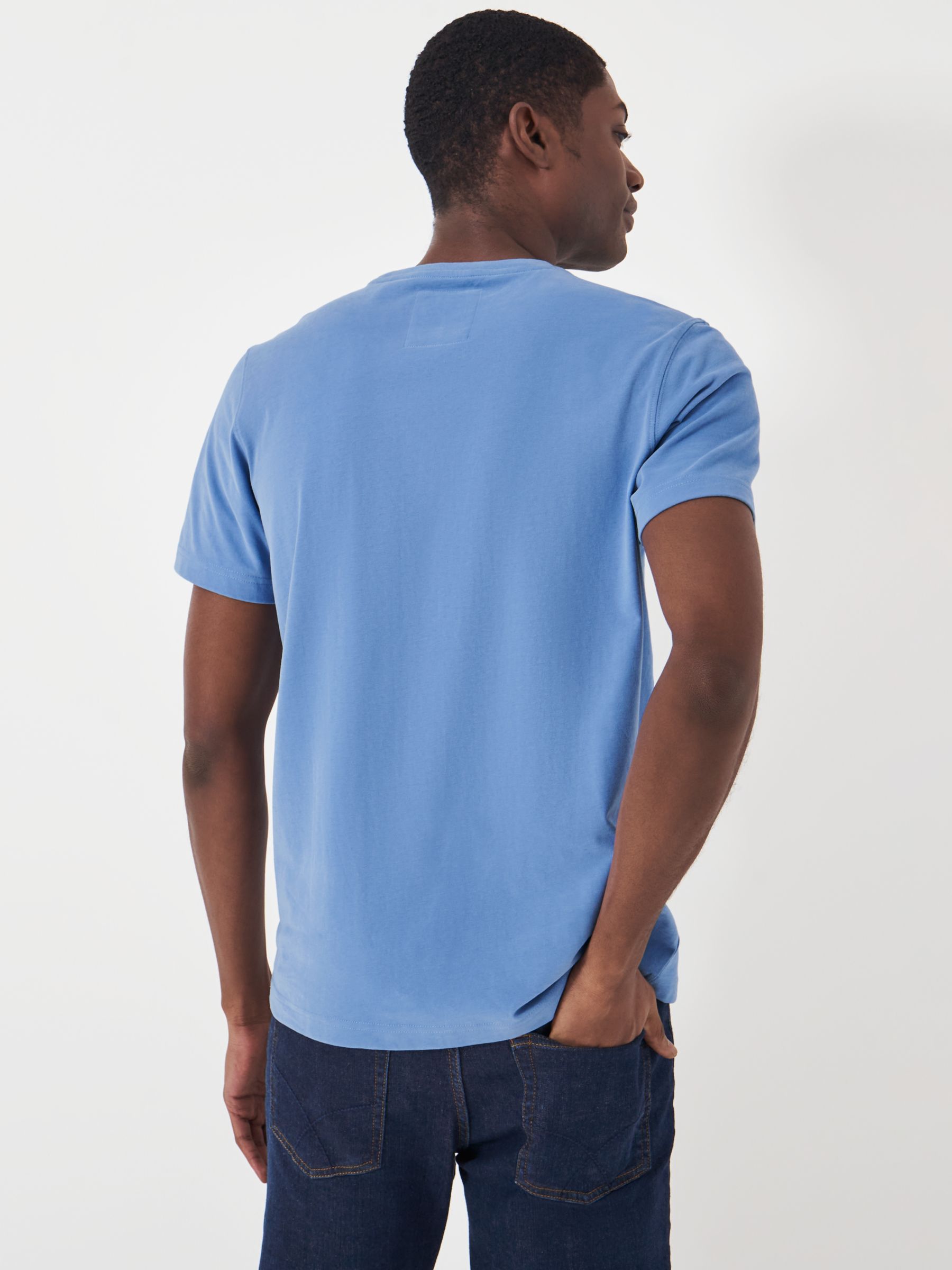 Crew Clothing Crew Neck T-Shirt, Riviera Blue