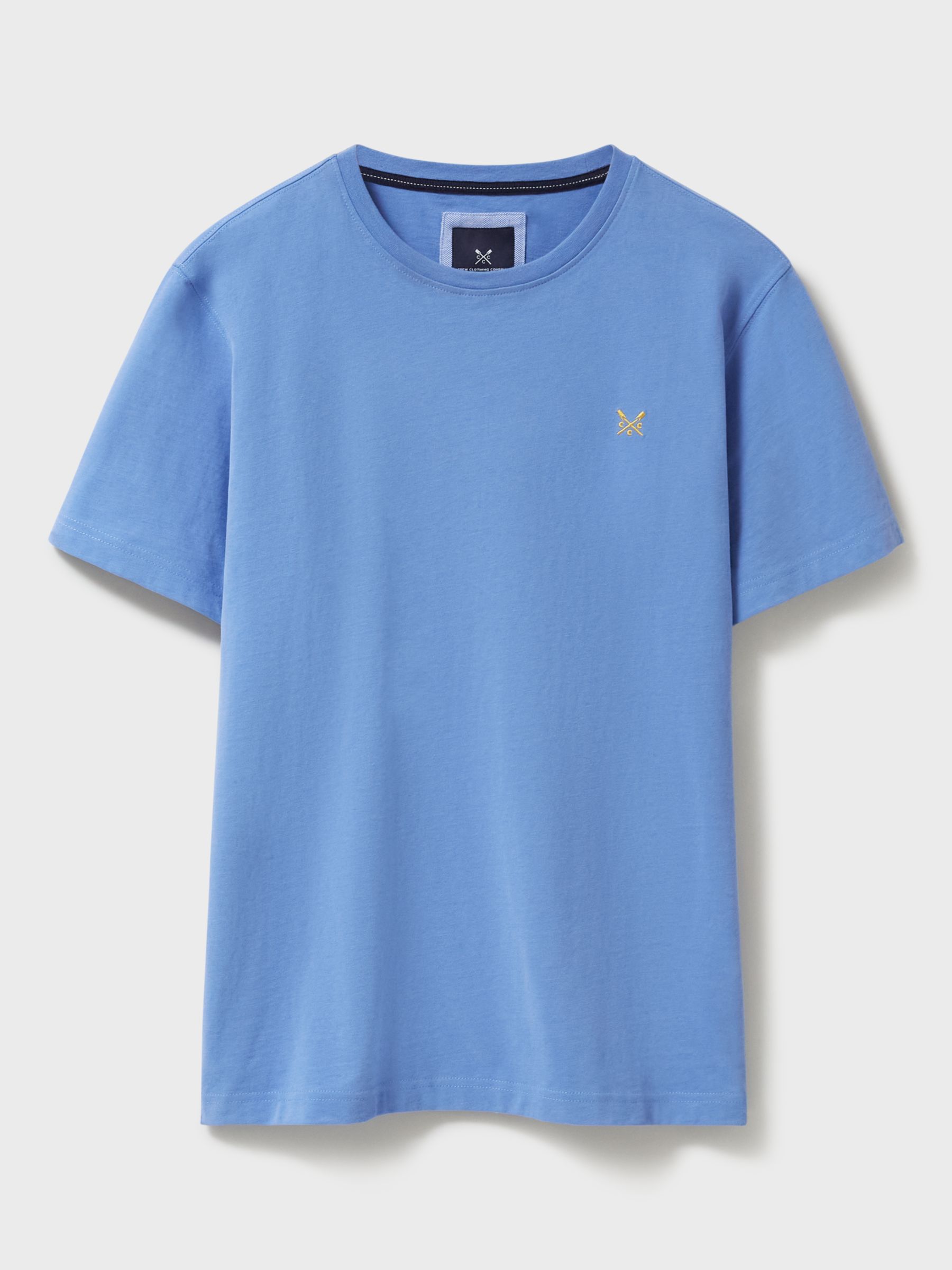 Crew Clothing Crew Neck T-Shirt, Riviera Blue