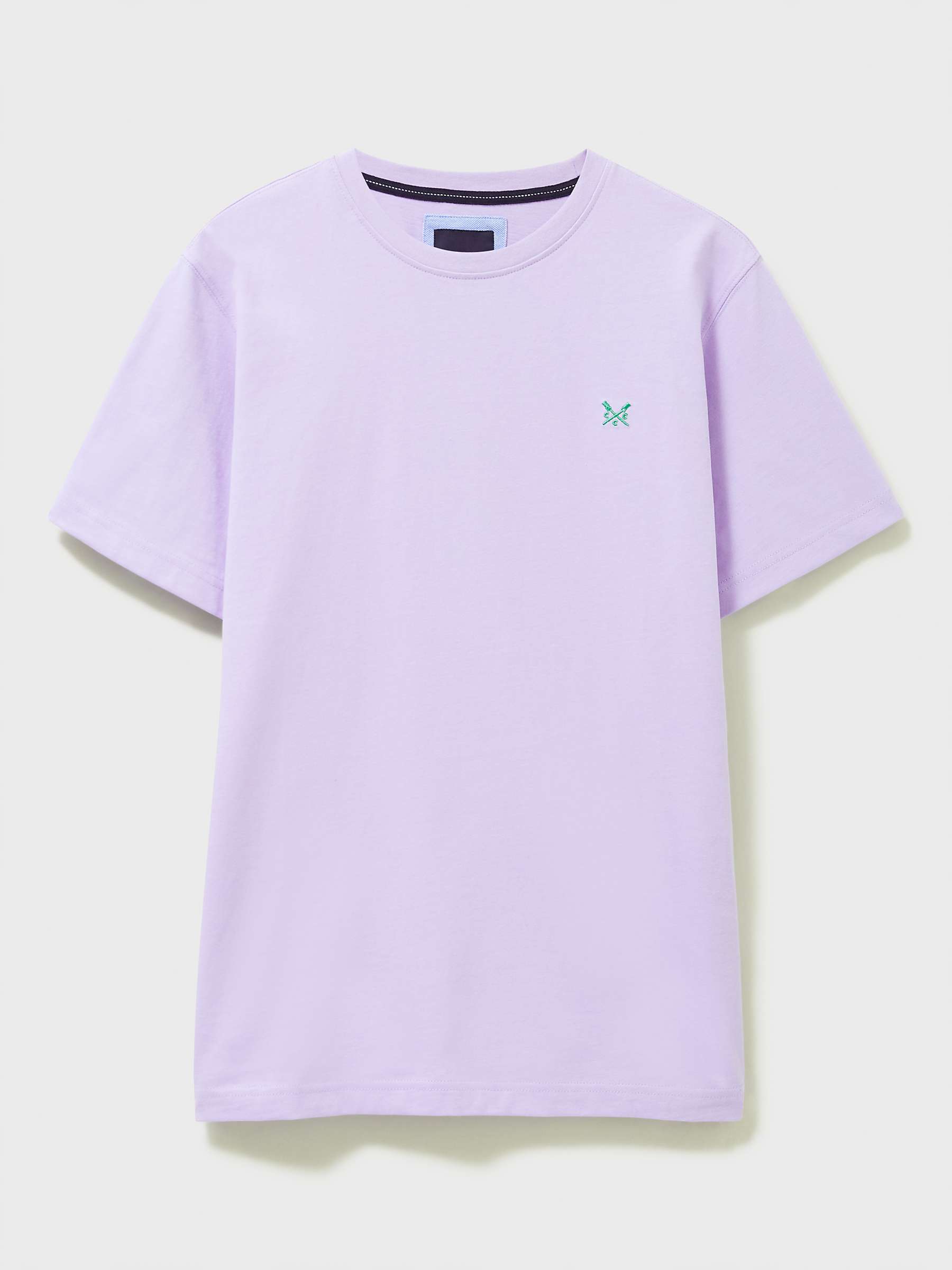 Buy Crew Clothing Crew Neck T-Shirt, Lilac Online at johnlewis.com