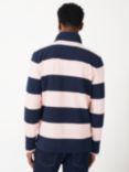 Crew Clothing Padstow Pique Stripe Jumper, Pink/Navy