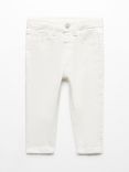Mango Kids' Elena Jeans, Natural White