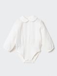 Mango Baby Don Blouse Bodysuit, Natural White