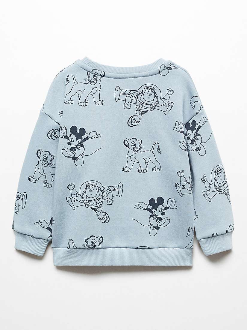 Buy Mango Kids' Disney Hooray Sweatshirt, Pastel Blue Online at johnlewis.com