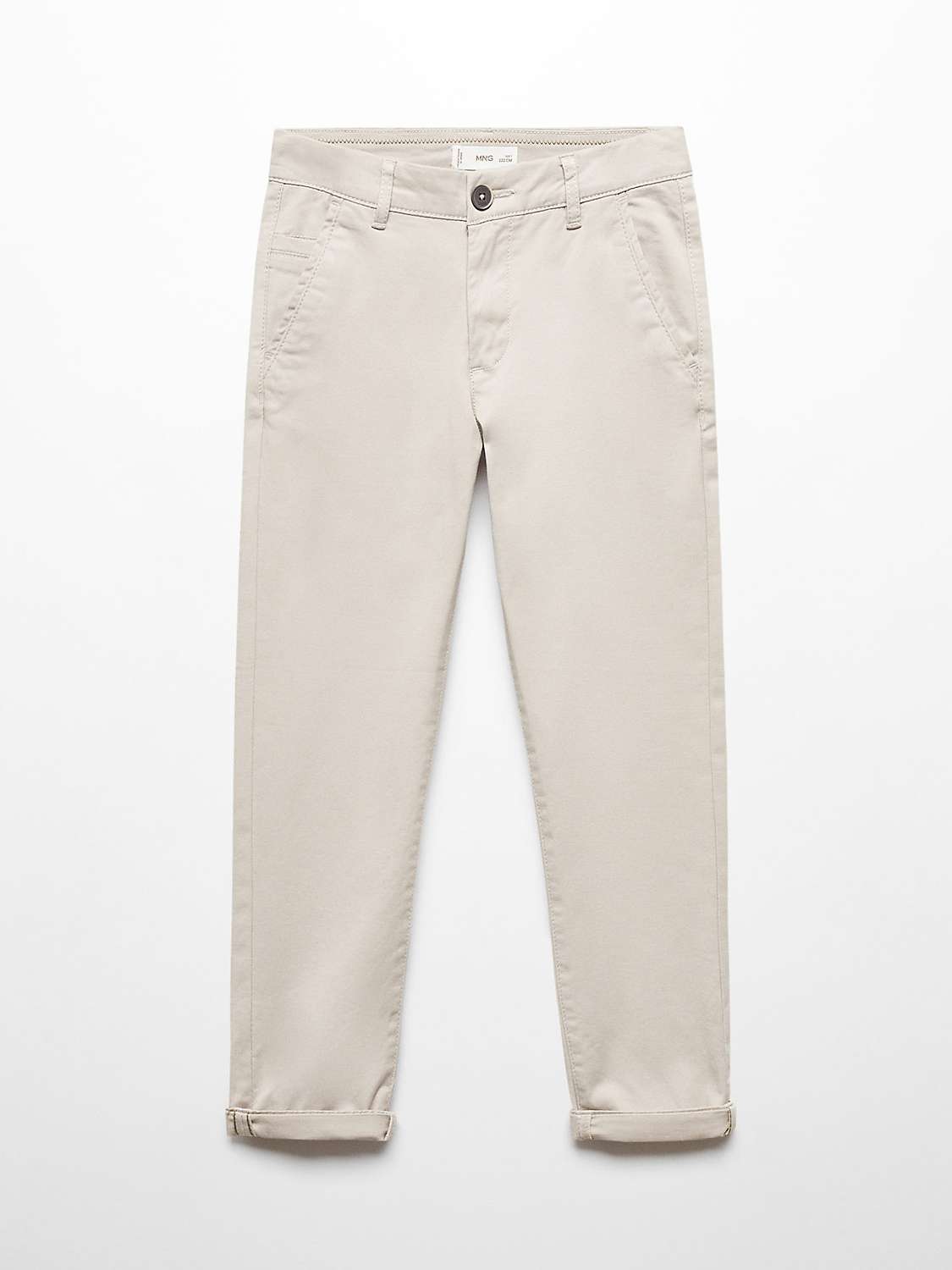 Buy Mango Kids' Piccolo Cotton Blend Chino Trousers Online at johnlewis.com