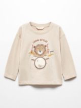 Mango Kids' Fishing Long Sleeve T-Shirt, Orange at John Lewis & Partners