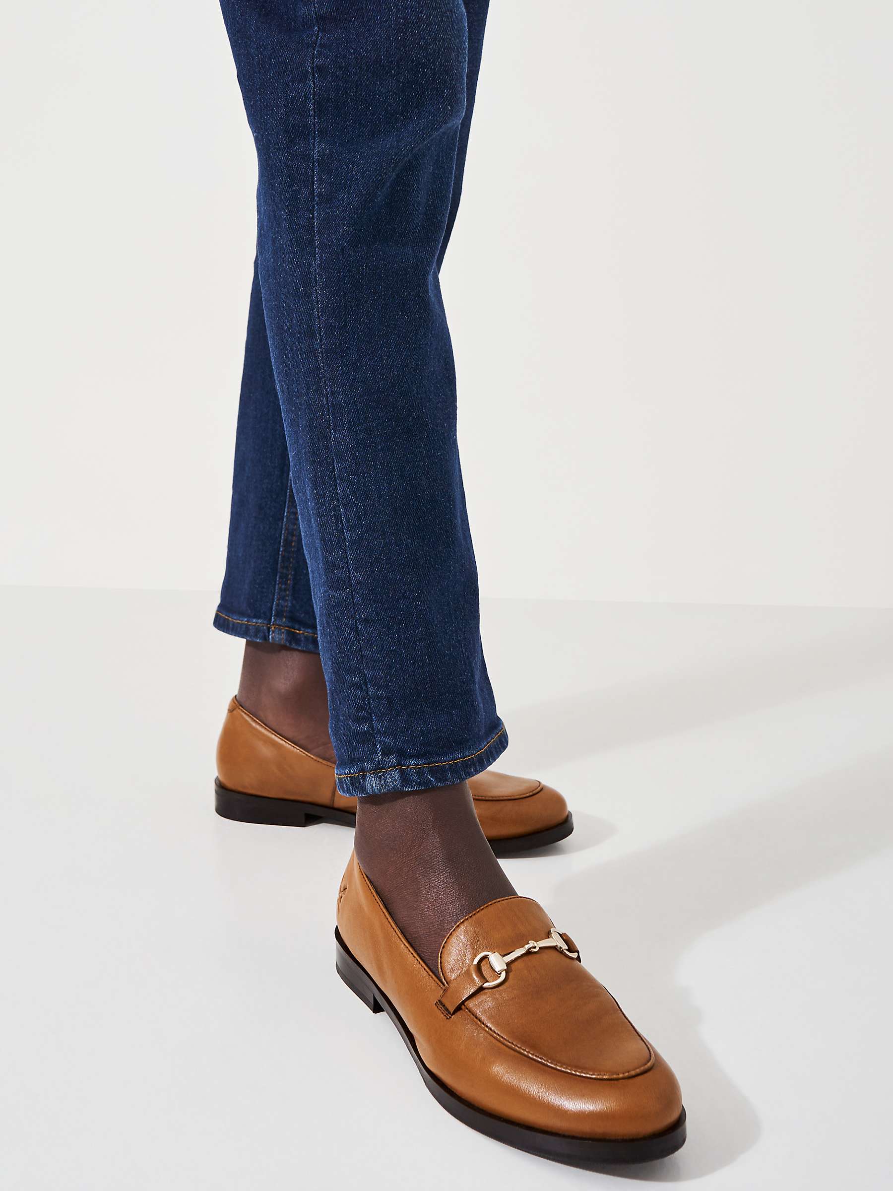Buy Crew Clothing Snaffle Leather Loafer, Tan Online at johnlewis.com
