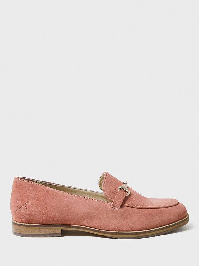 Crew Clothing Snaffle Suede Loafer, Nude