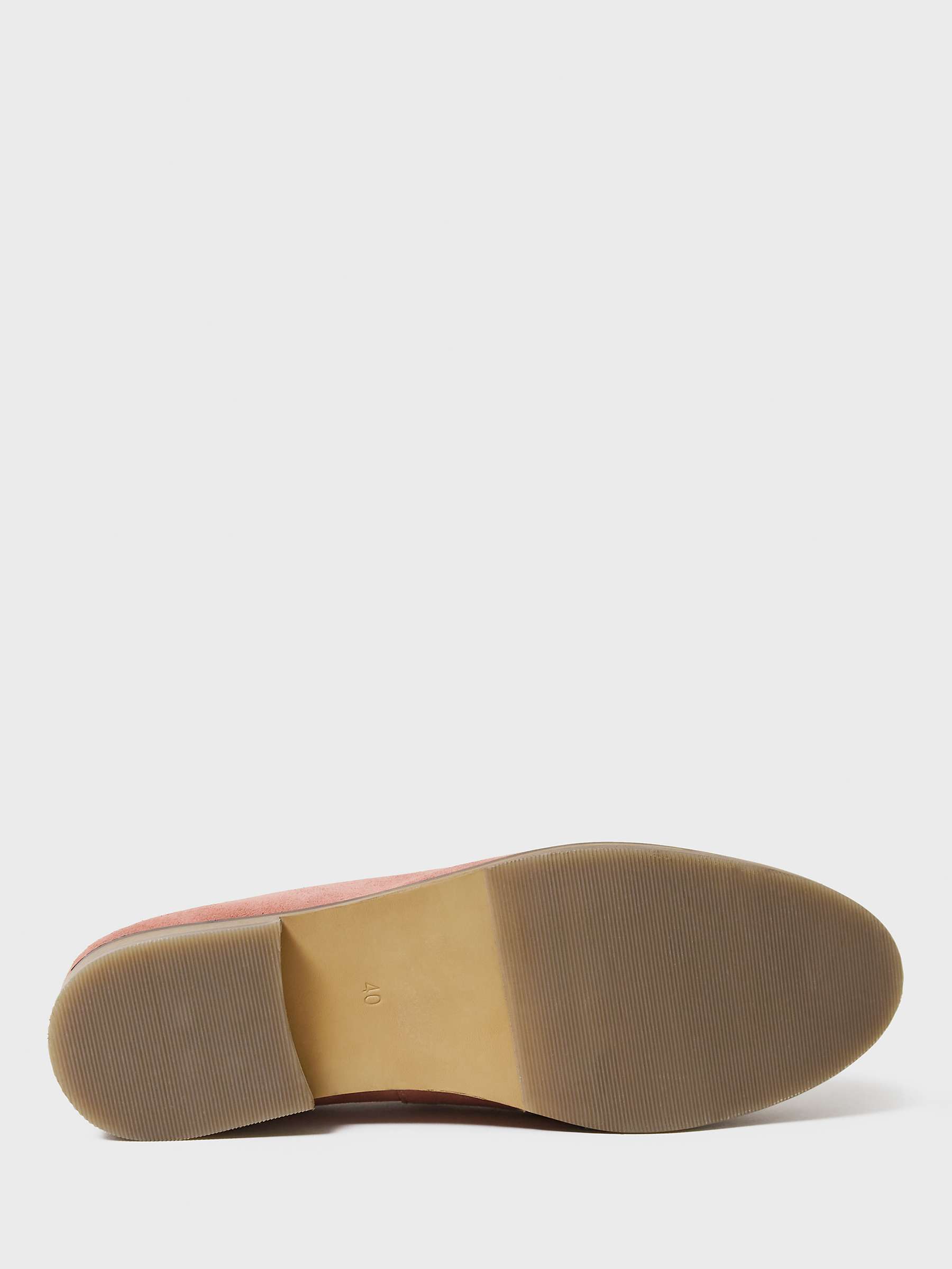 Buy Crew Clothing Snaffle Suede Loafer, Nude Online at johnlewis.com