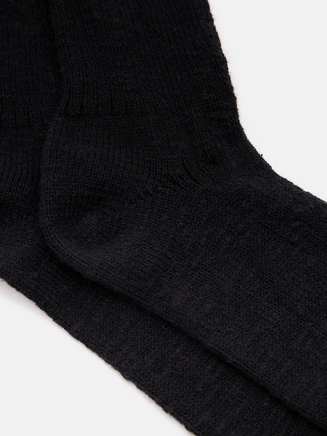 HUSH Cali Cotton Twist Socks, Black