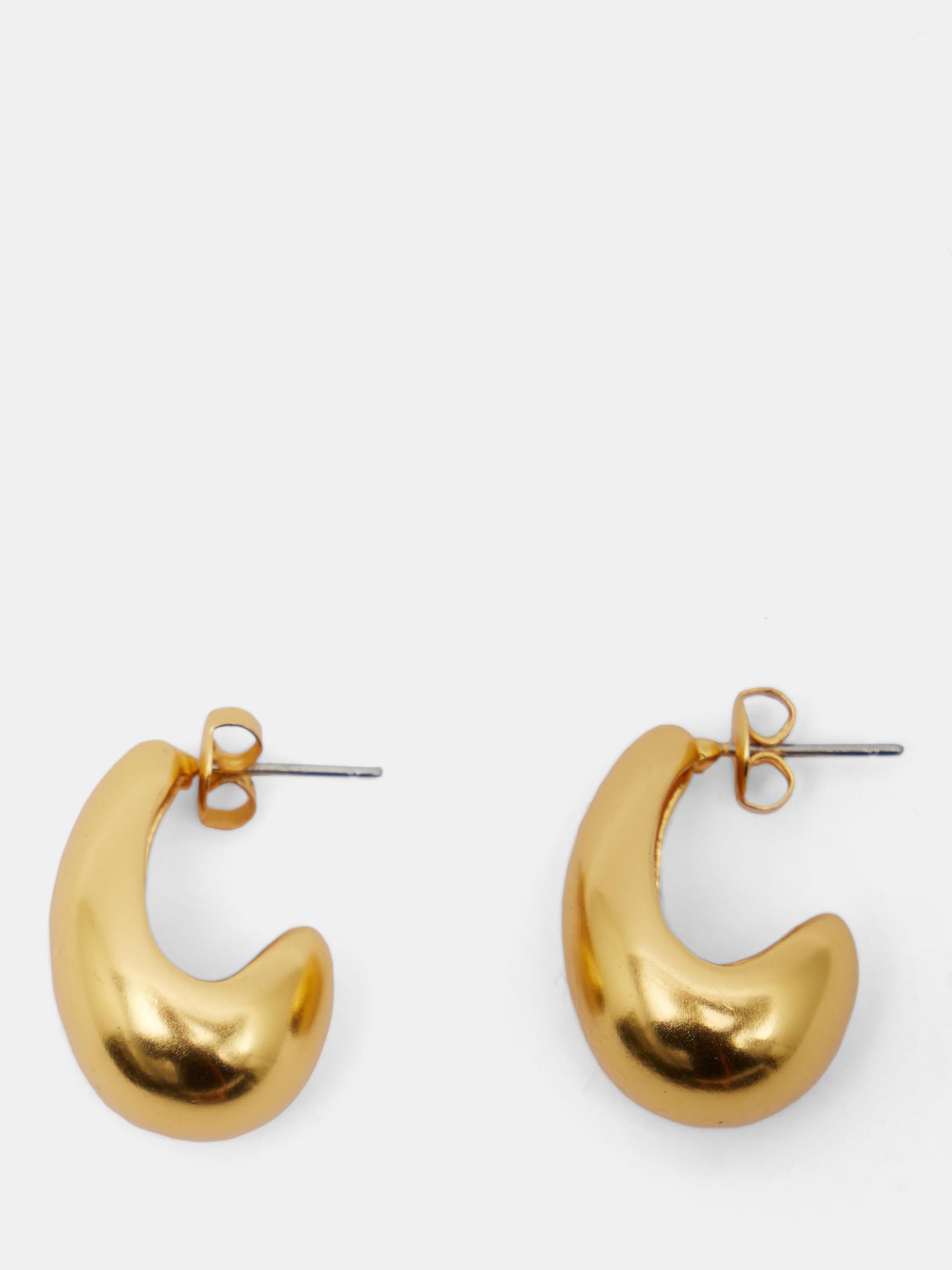 HUSH Parker Teardrop Hoop Earrings, Gold