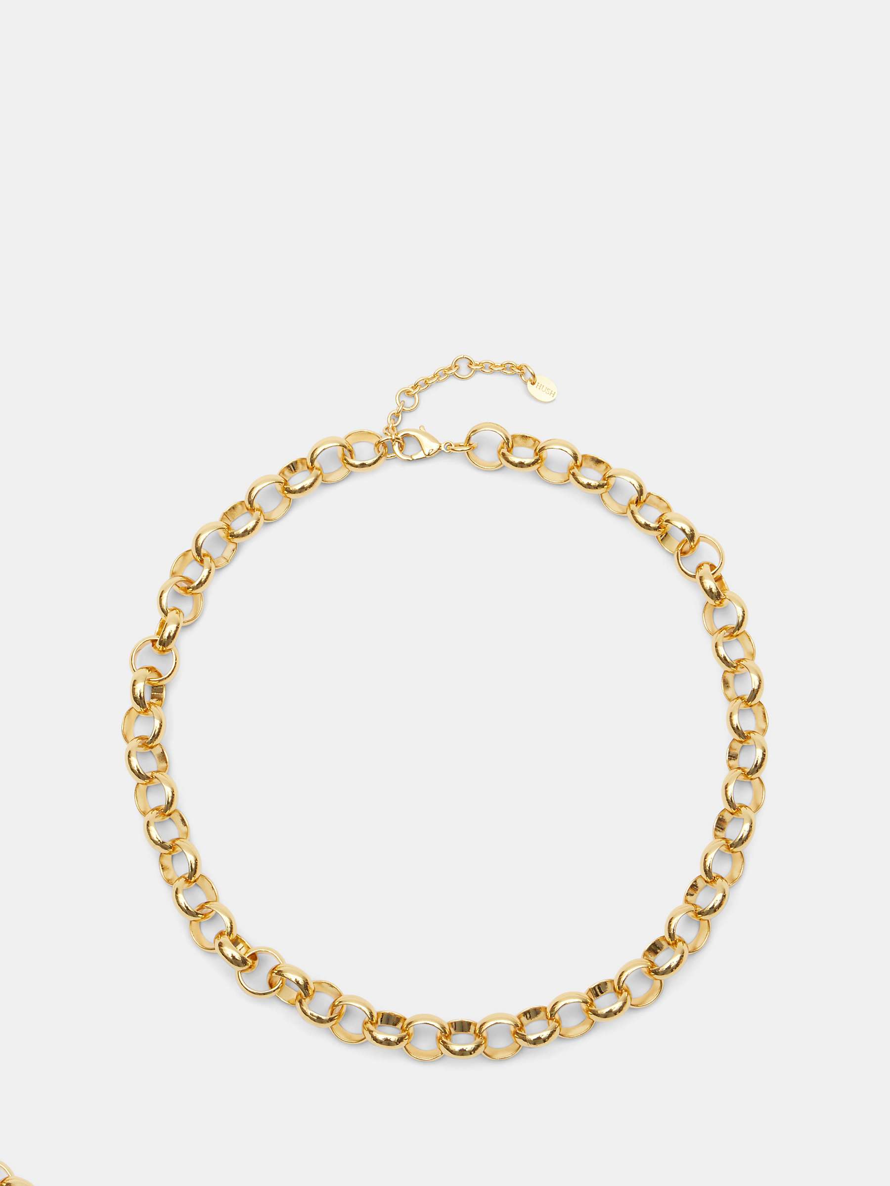 Buy HUSH Harper Chunky Chain Necklace, Gold Online at johnlewis.com