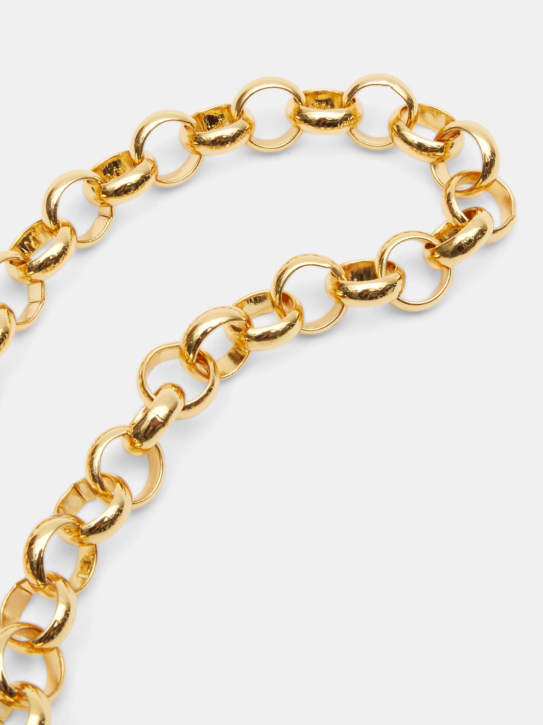 Buy HUSH Harper Chunky Chain Necklace, Gold Online at johnlewis.com