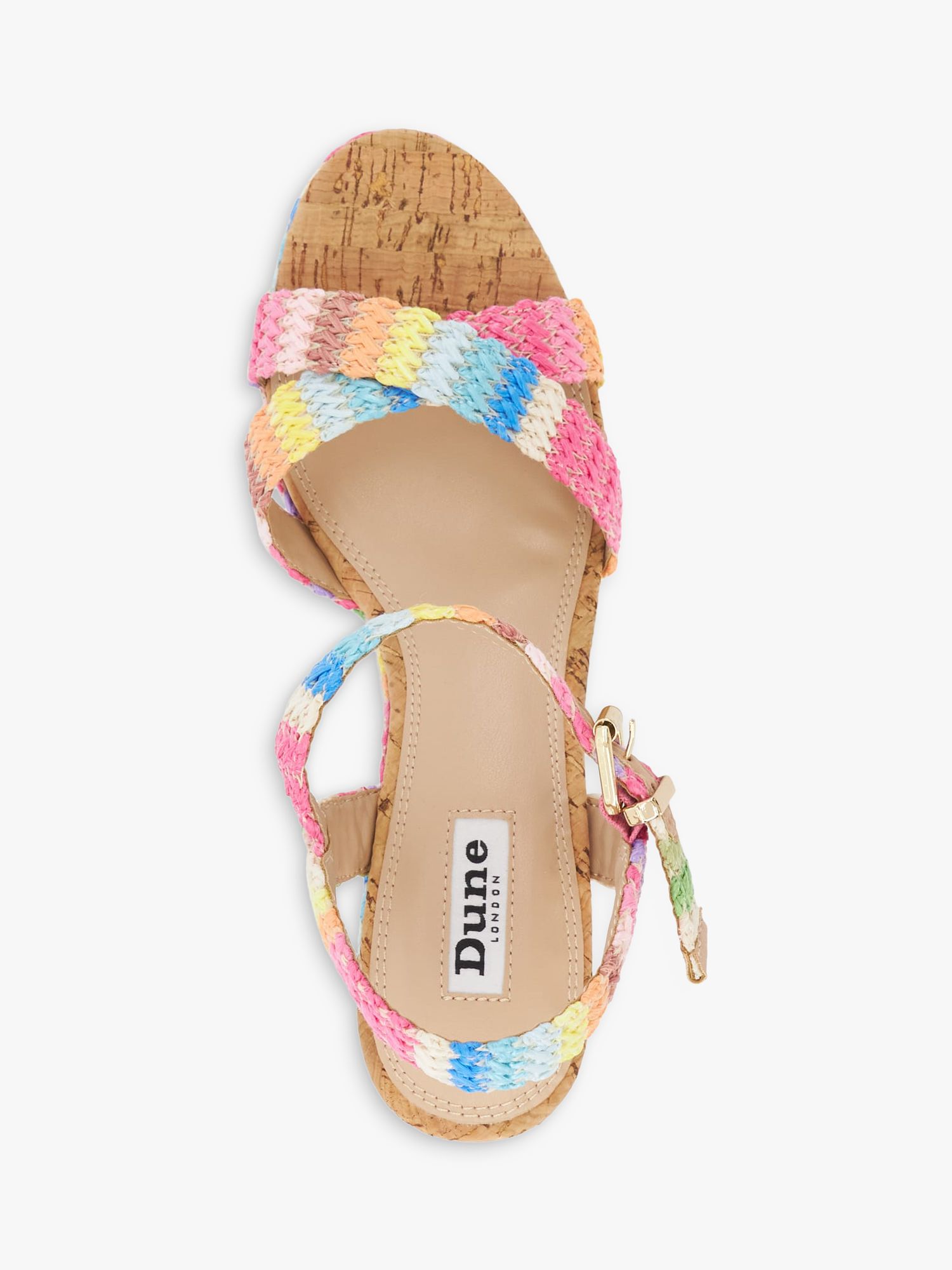 Buy Dune Kelisa Braided Wedge Heel Sandals, Multi Online at johnlewis.com