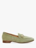 Dune Grandeur Suede Snaffle Trim Loafers, Camel