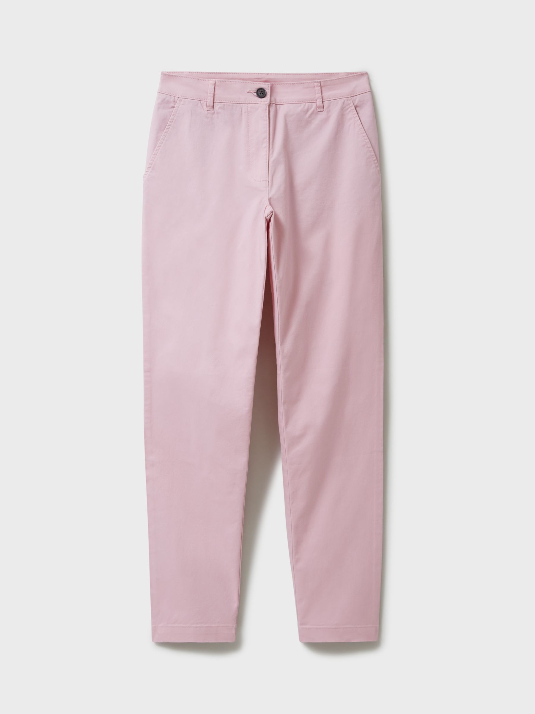 Crew Clothing Classic Cotton Blend Chinos, Light Pink, 16
